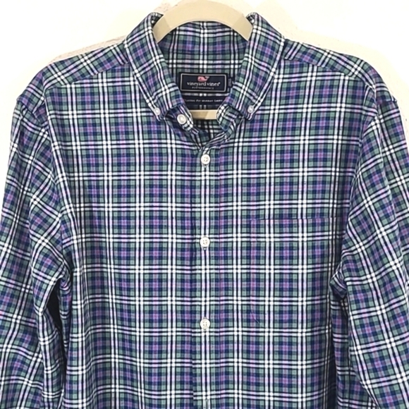 VINEYARD VINES Performance Classic Fit Murray Shirt, size Medium - Picture 1 of 8